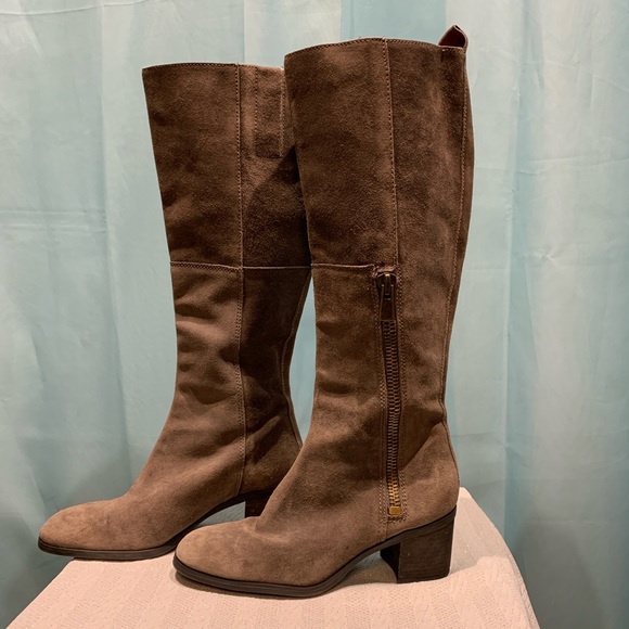 nine west grey suede boots